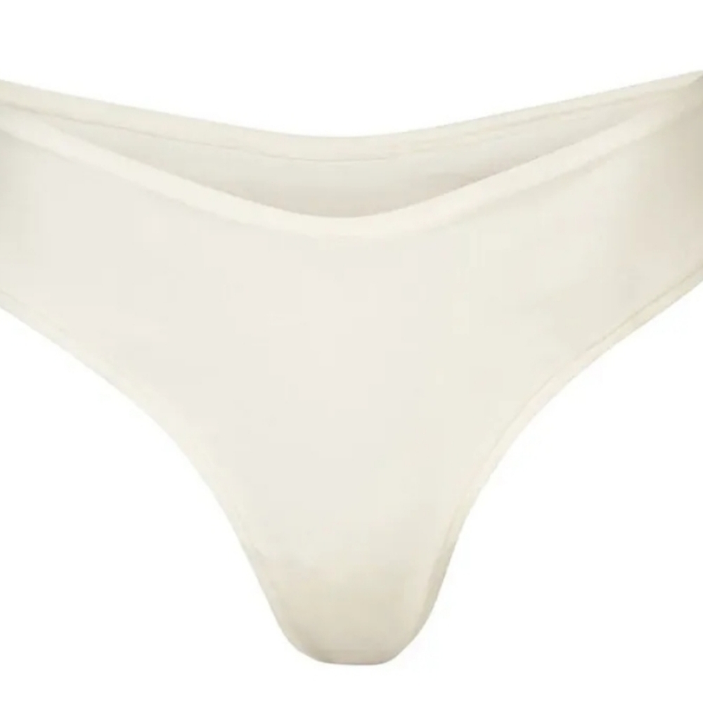 Skims Women COTTON Jersey DIPPED THONG Color BONE Size 4X Style PN-DTH-0050